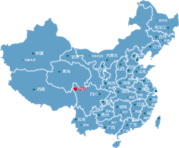 东丰成都物流公司的成都物流运输地图