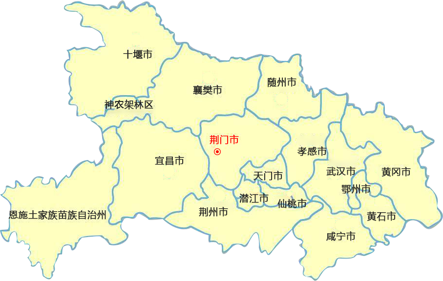 东丰荆门物流公司的荆门物流运输地图