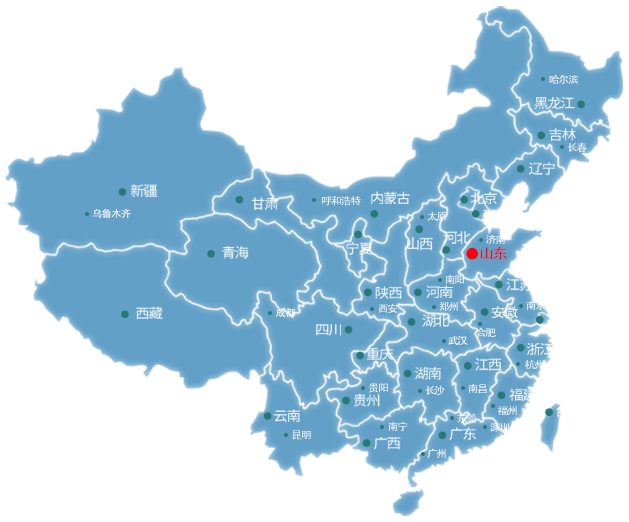 东丰山东物流公司的山东物流运输地图